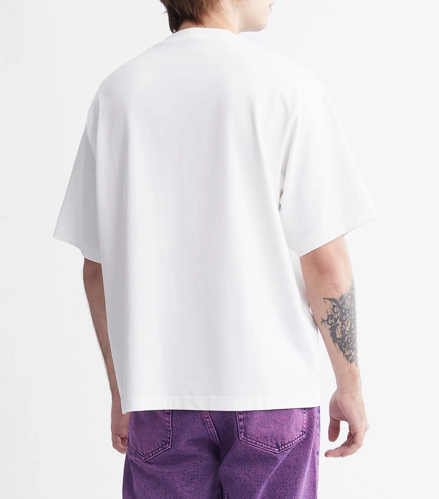 3D Future Fade Logo Organic Cotton Tee Bright White