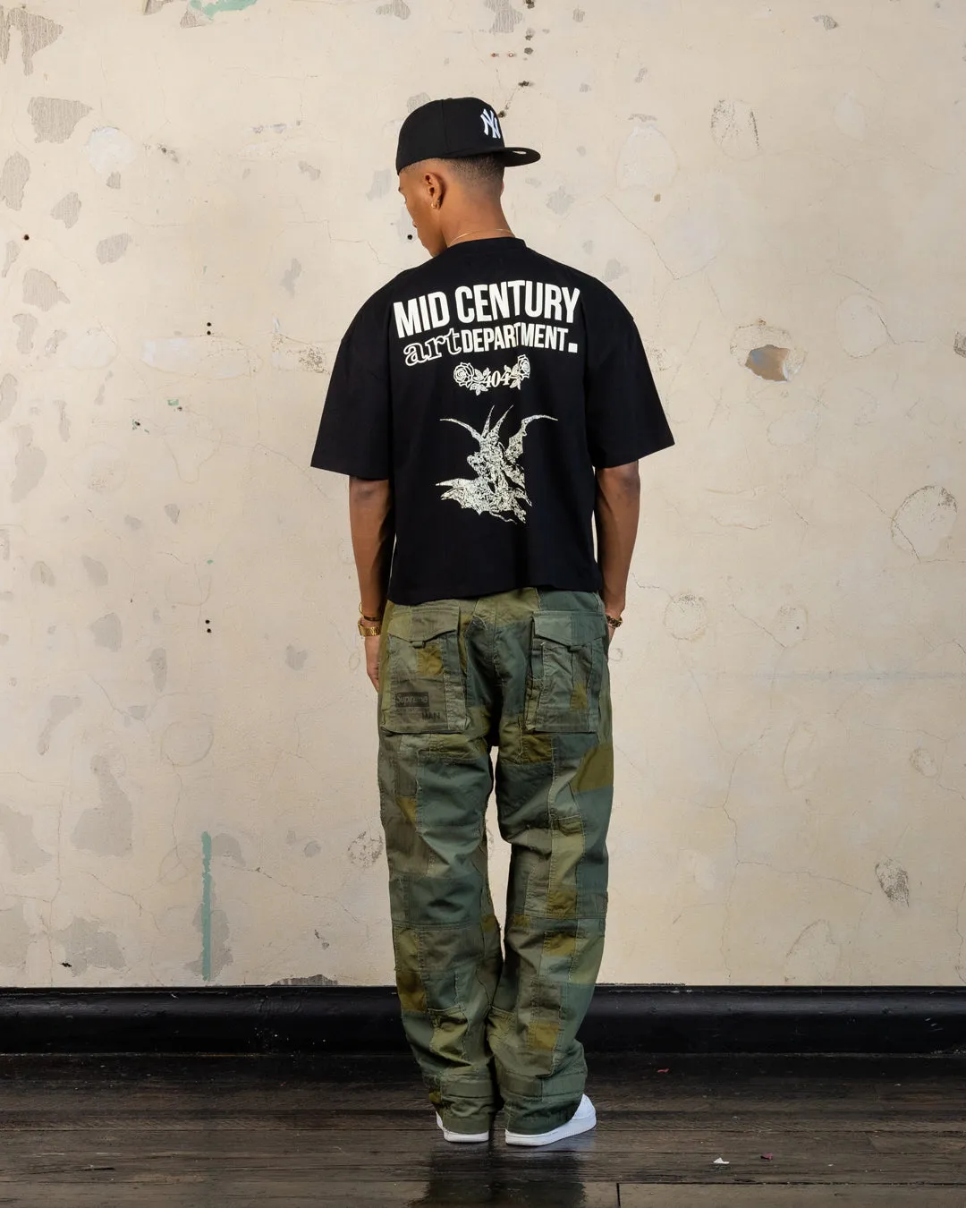 404 Revoke Cropped T-Shirt Black