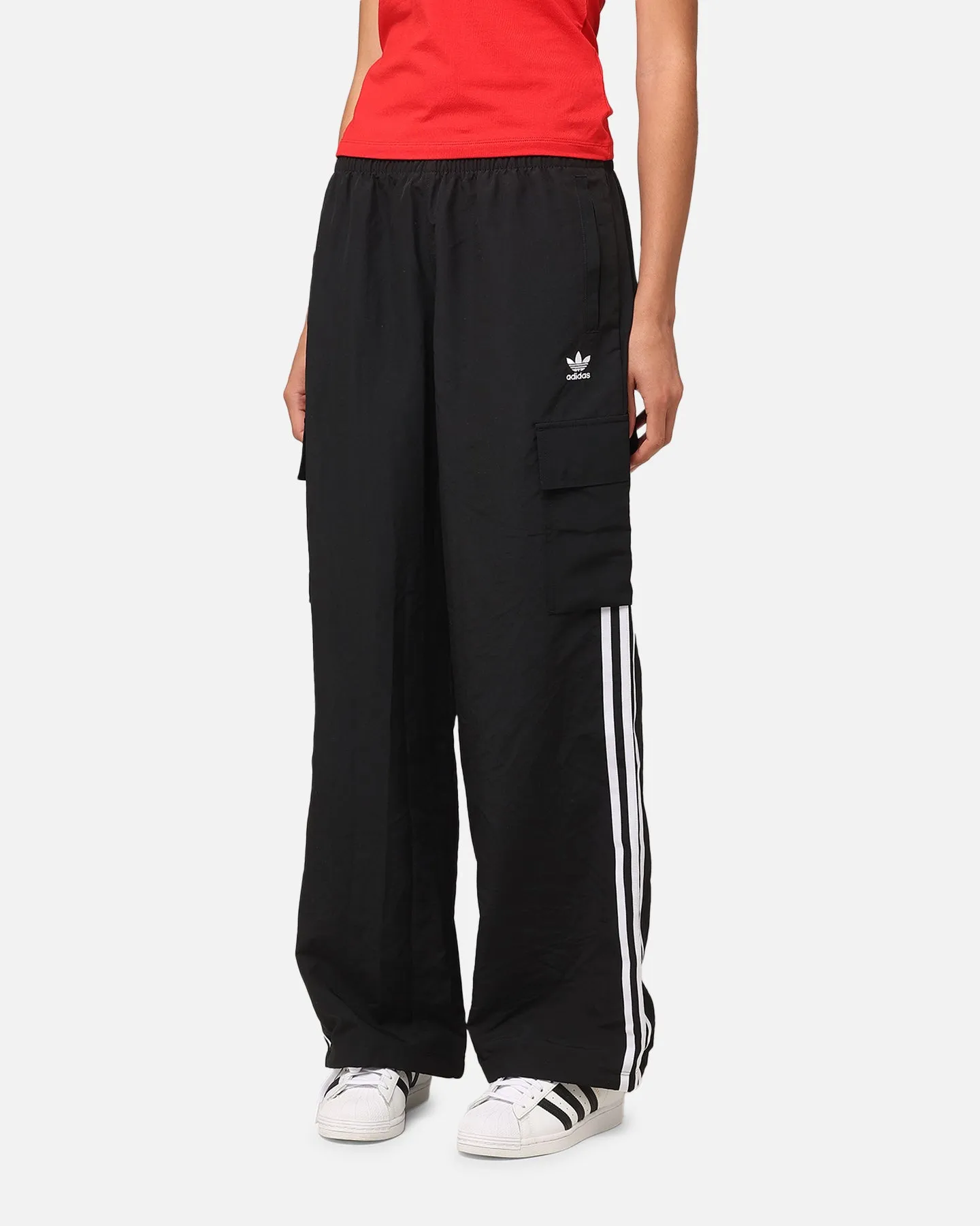 Adidas Women's 3-Stripe Cargo Pants Black