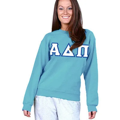 Alpha Delta Pi Sorority 8oz Crewneck Sweatshirt - G180 - TWILL