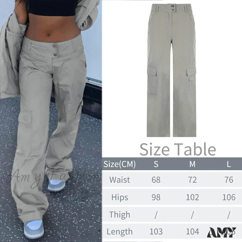 Amy Fashion - Y2K Baggy Streetwear Fairycore Cargo Pants