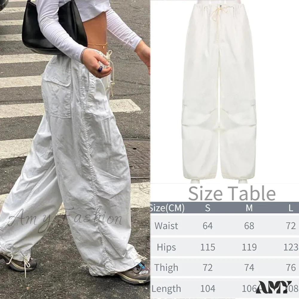 Amy Fashion - Y2K Baggy Streetwear Fairycore Cargo Pants