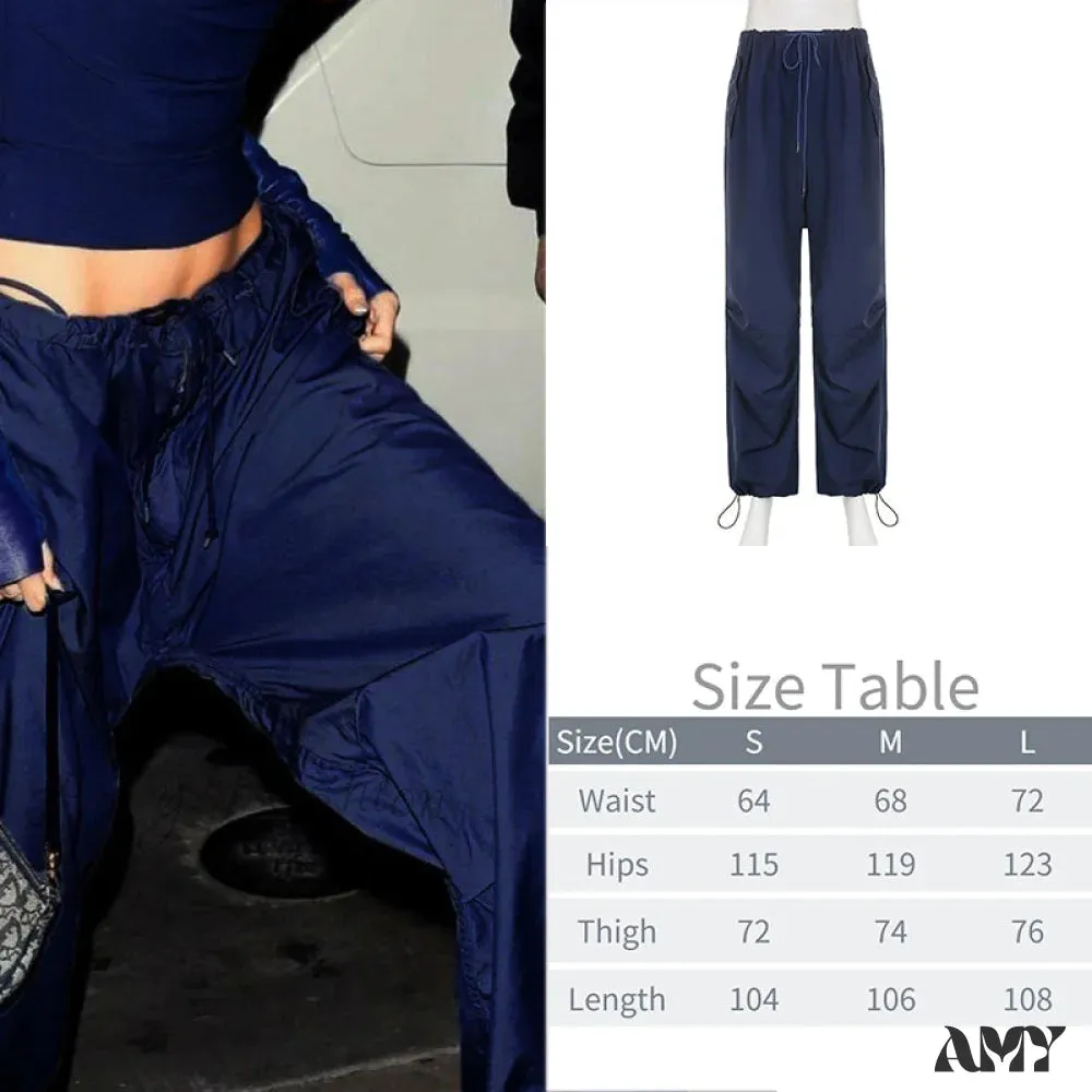 Amy Fashion - Y2K Baggy Streetwear Fairycore Cargo Pants