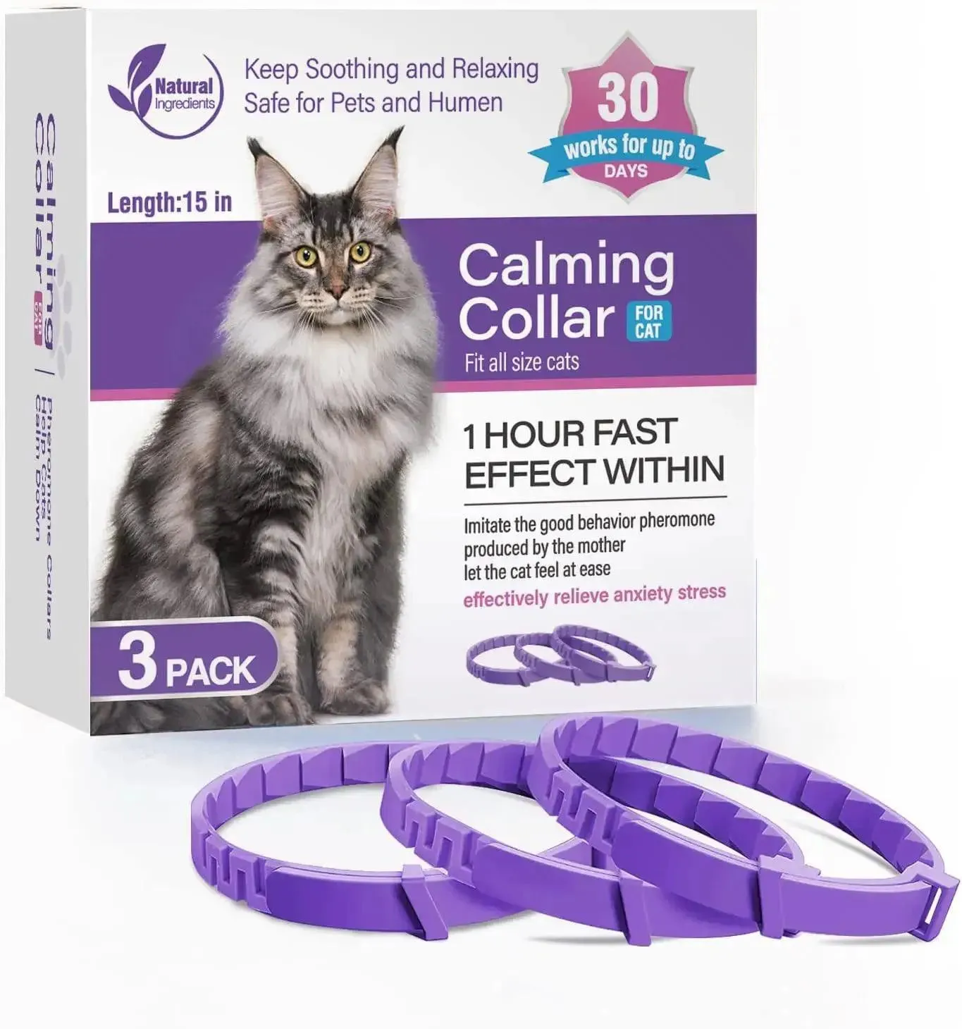 Anxiety-Relief Calming Pheromone Collars