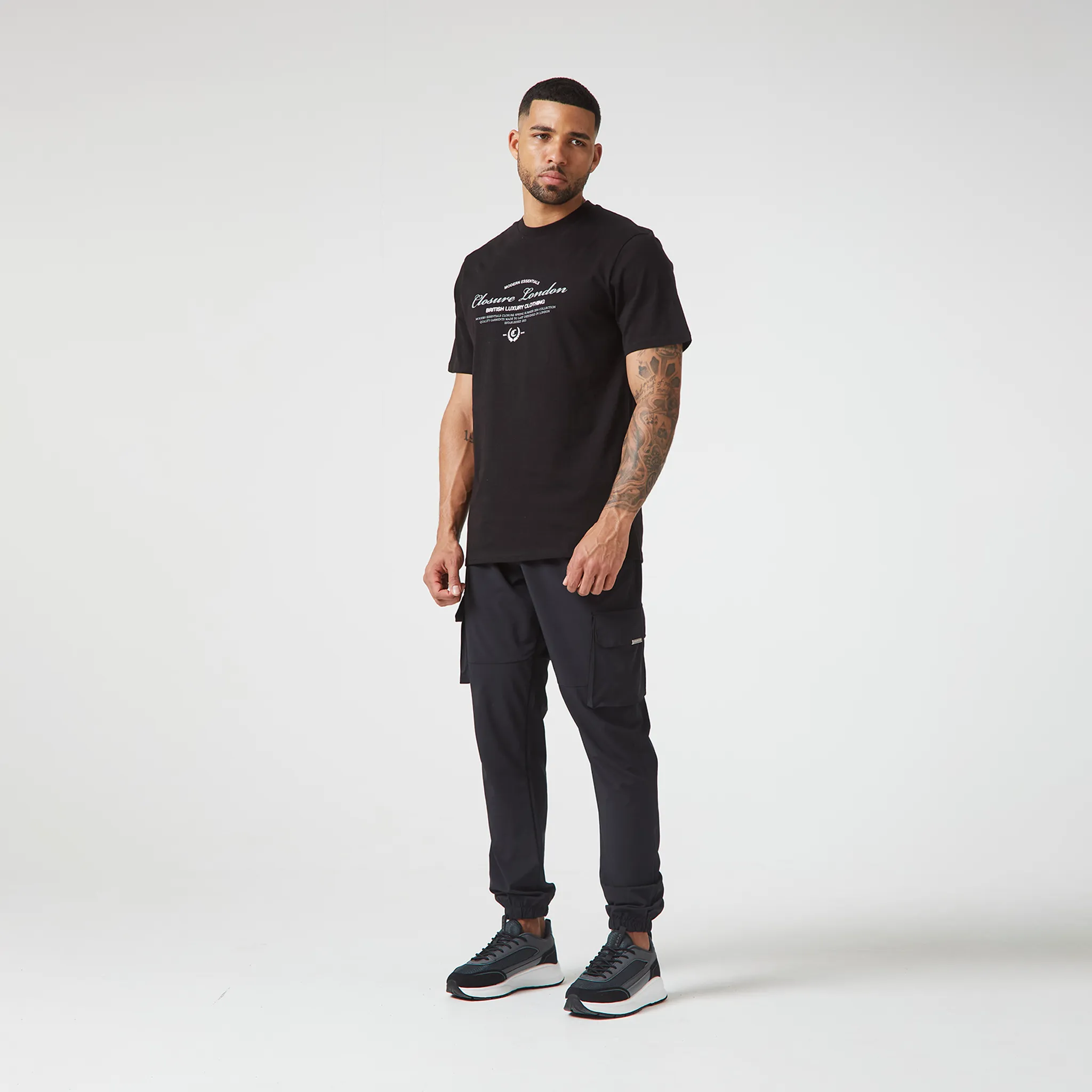 Arch Luxe T-Shirt | Black