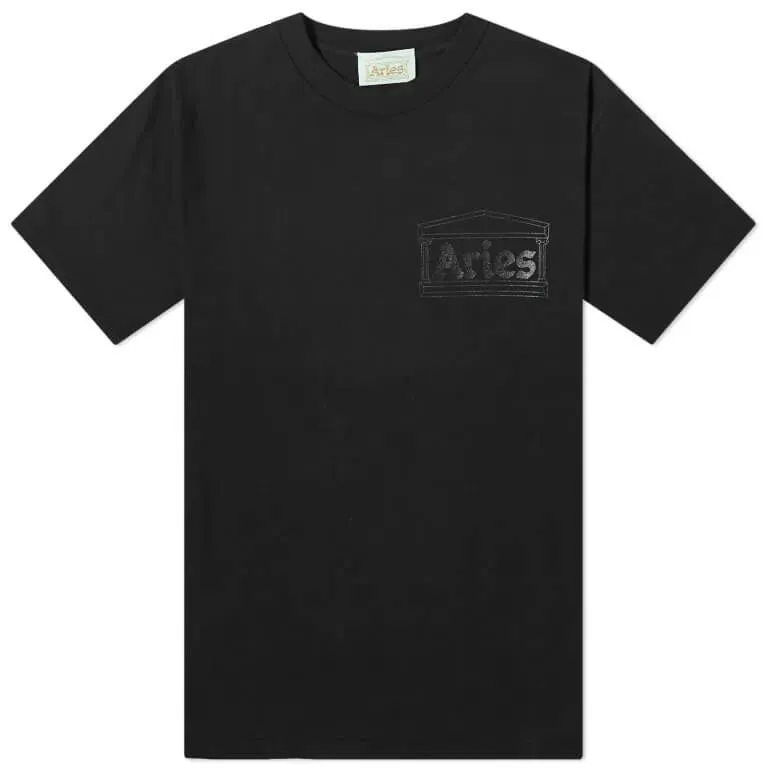 Aries Temple T-shirt, black