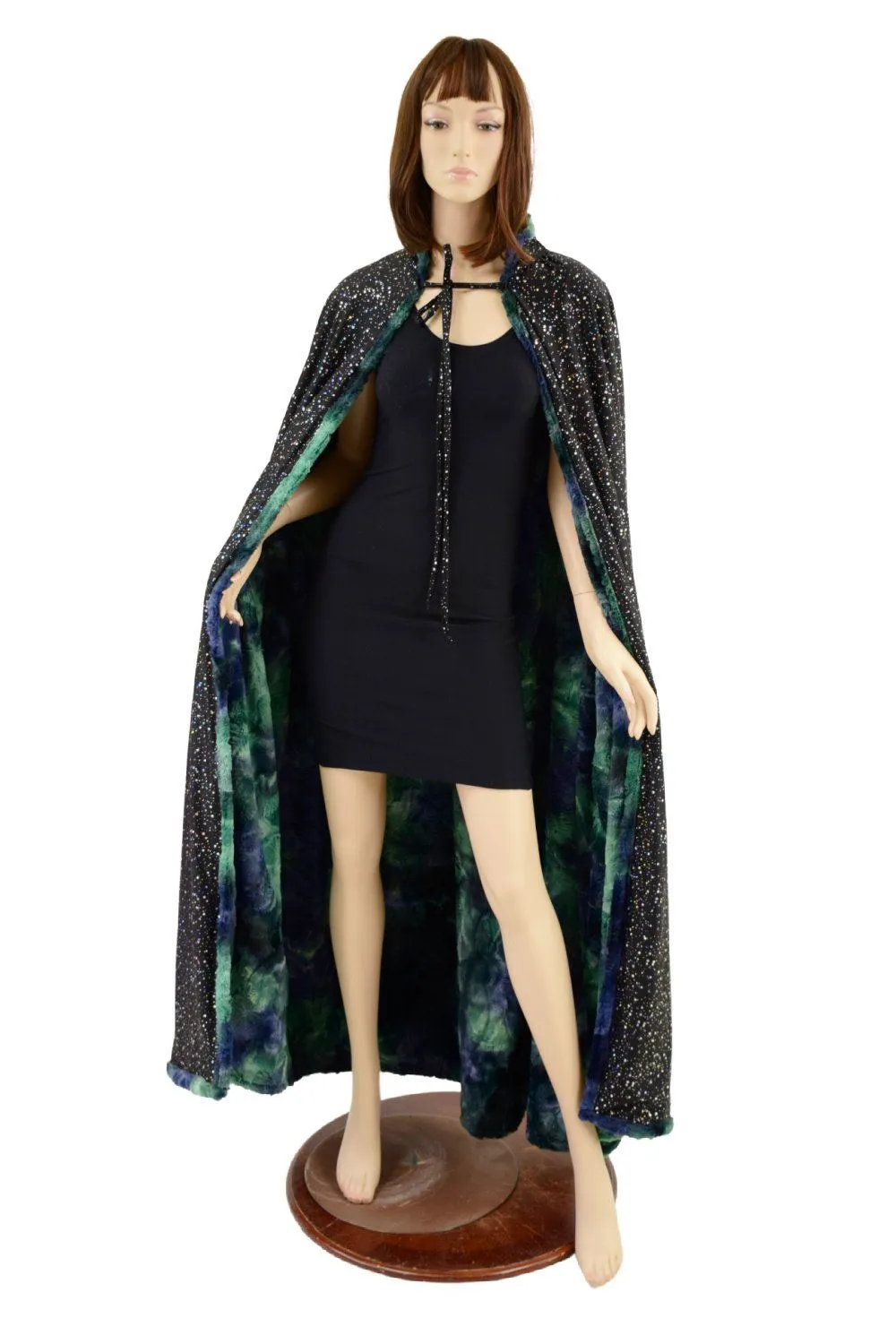 Atlantis Minky Faux Fur Full Length Cape