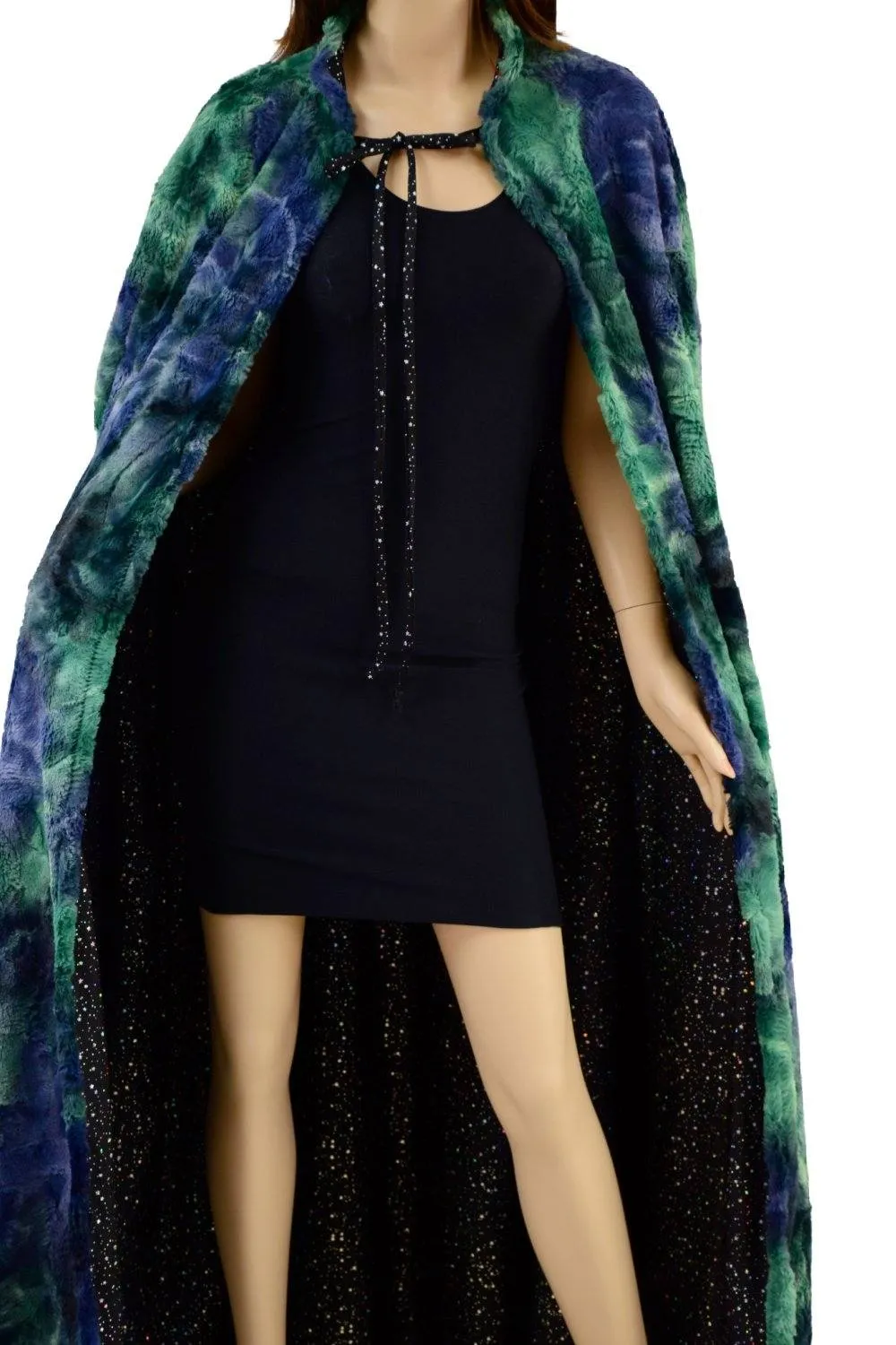 Atlantis Minky Faux Fur Full Length Cape