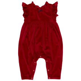 Baby Girls Velour Jennifer Jumper - Red