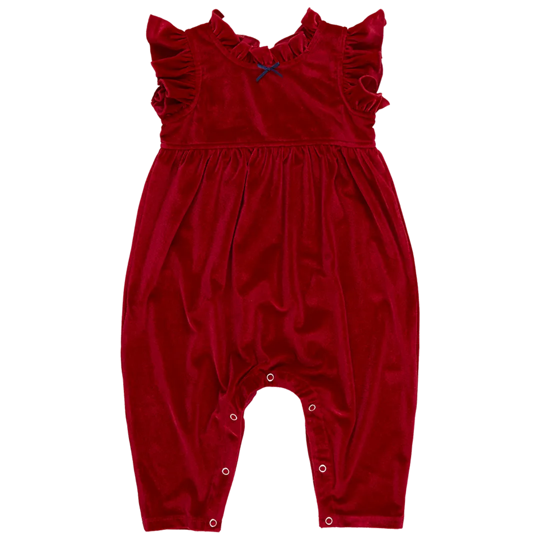 Baby Girls Velour Jennifer Jumper - Red