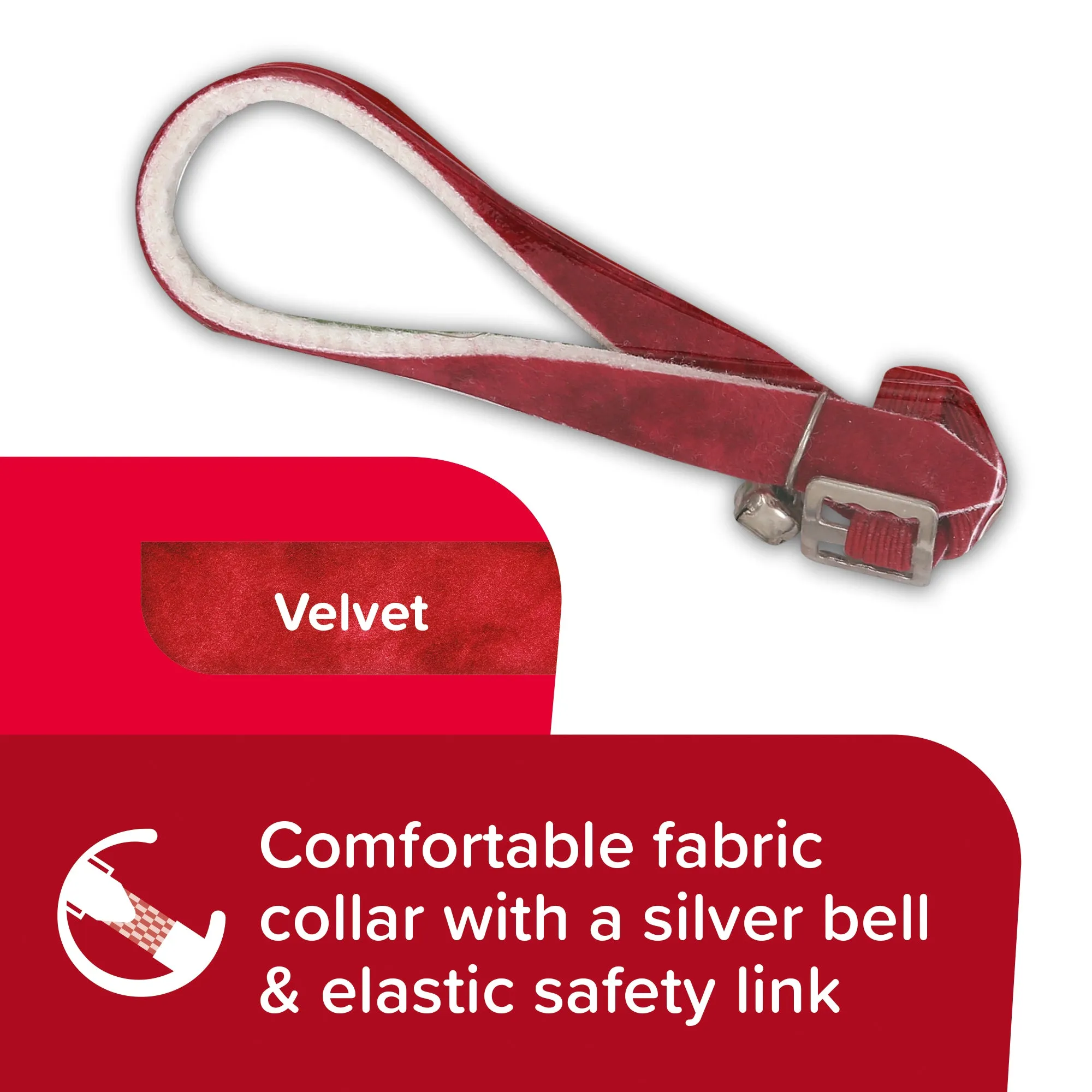 Beaphar | Cat Flea Control | Adjustable Velvet Safety Collar