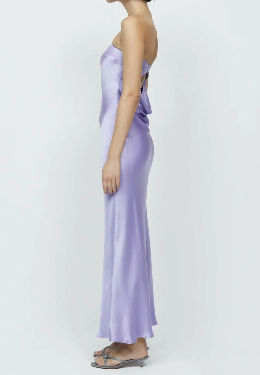 Bec & Bridge Moondance Silk Maxi Dress in Lilac