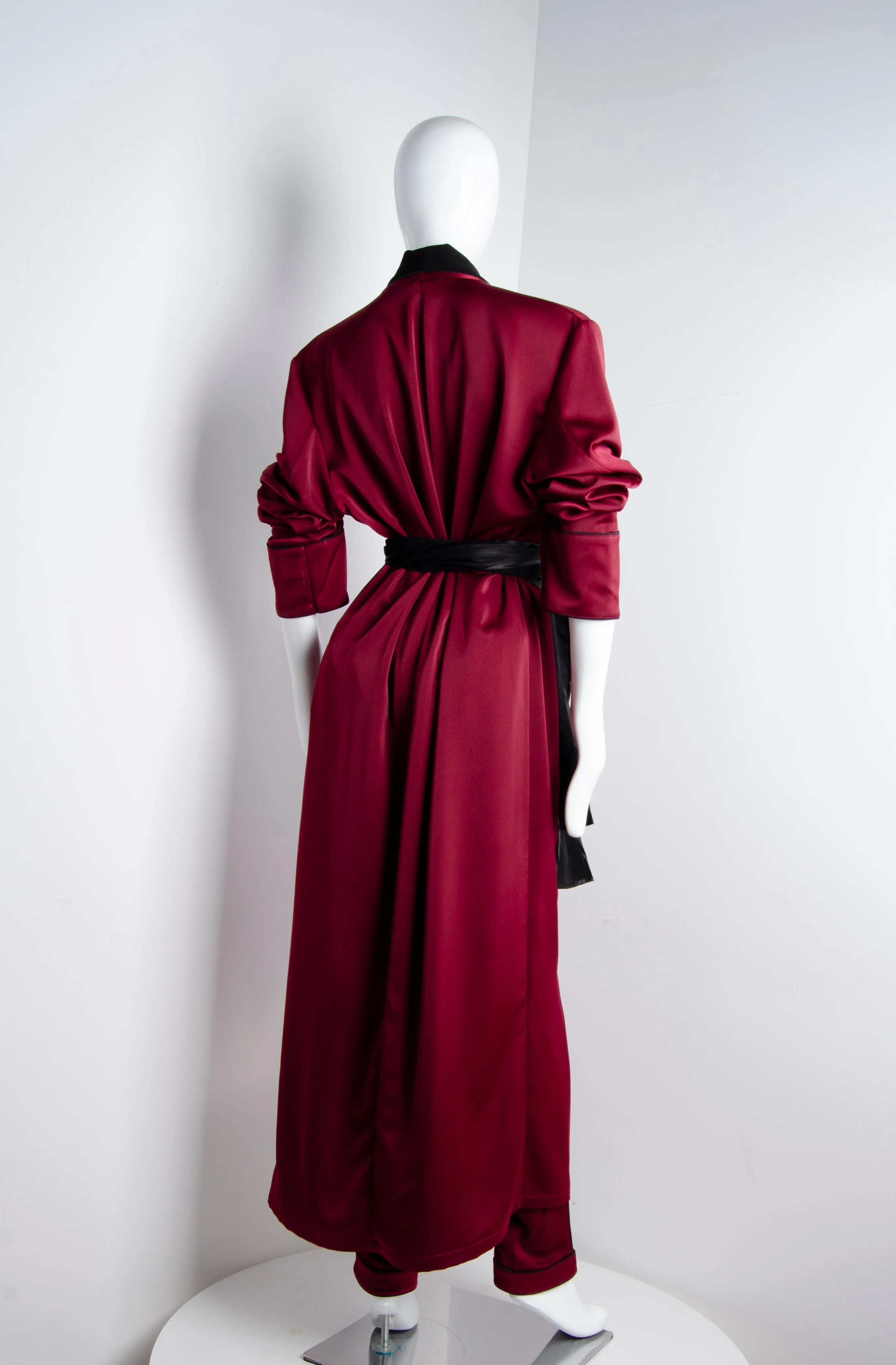 Blood Red Pyjama Chic Robe