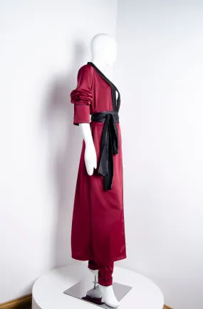 Blood Red Pyjama Chic Robe