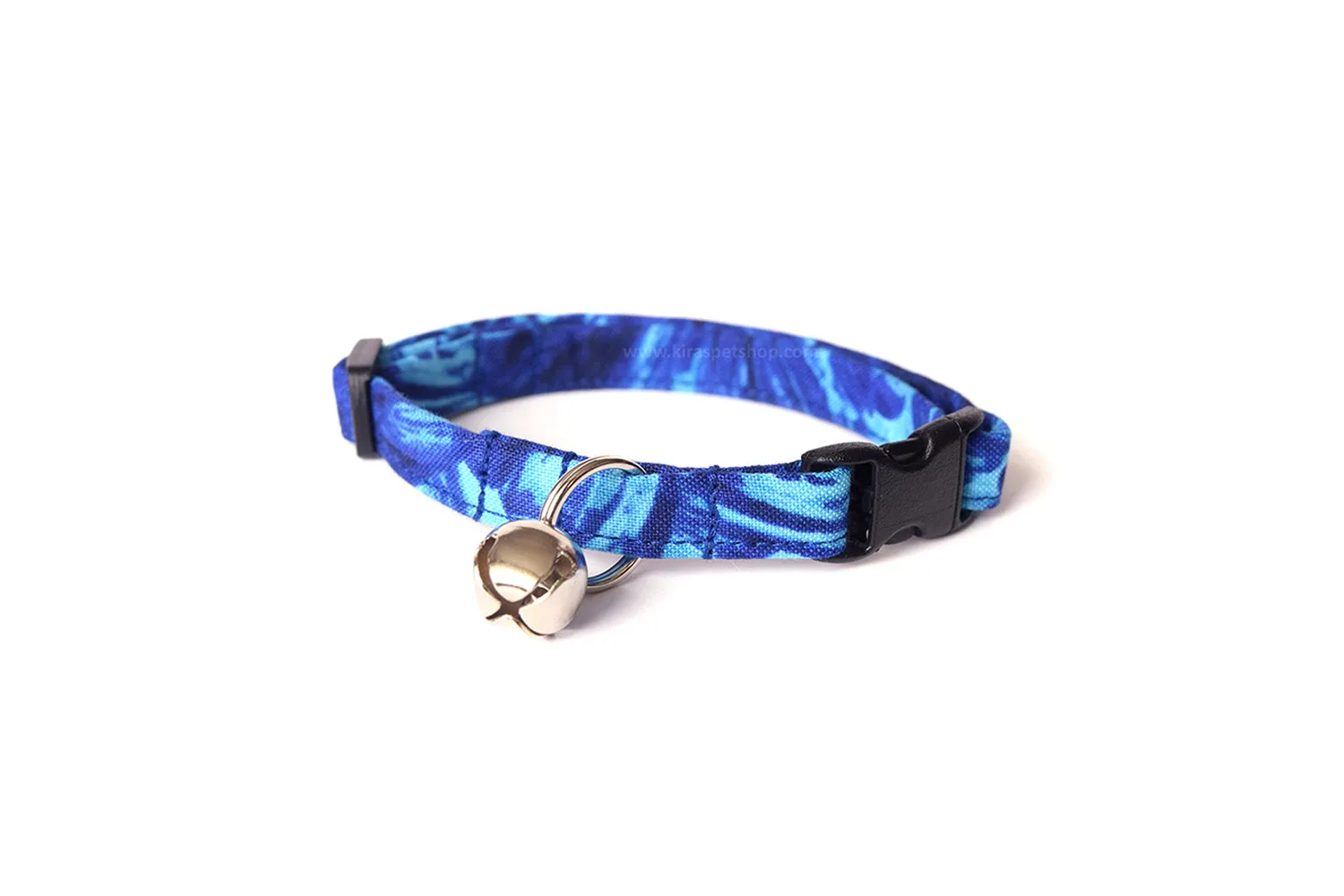 Blue Paint Strokes Cat Collar