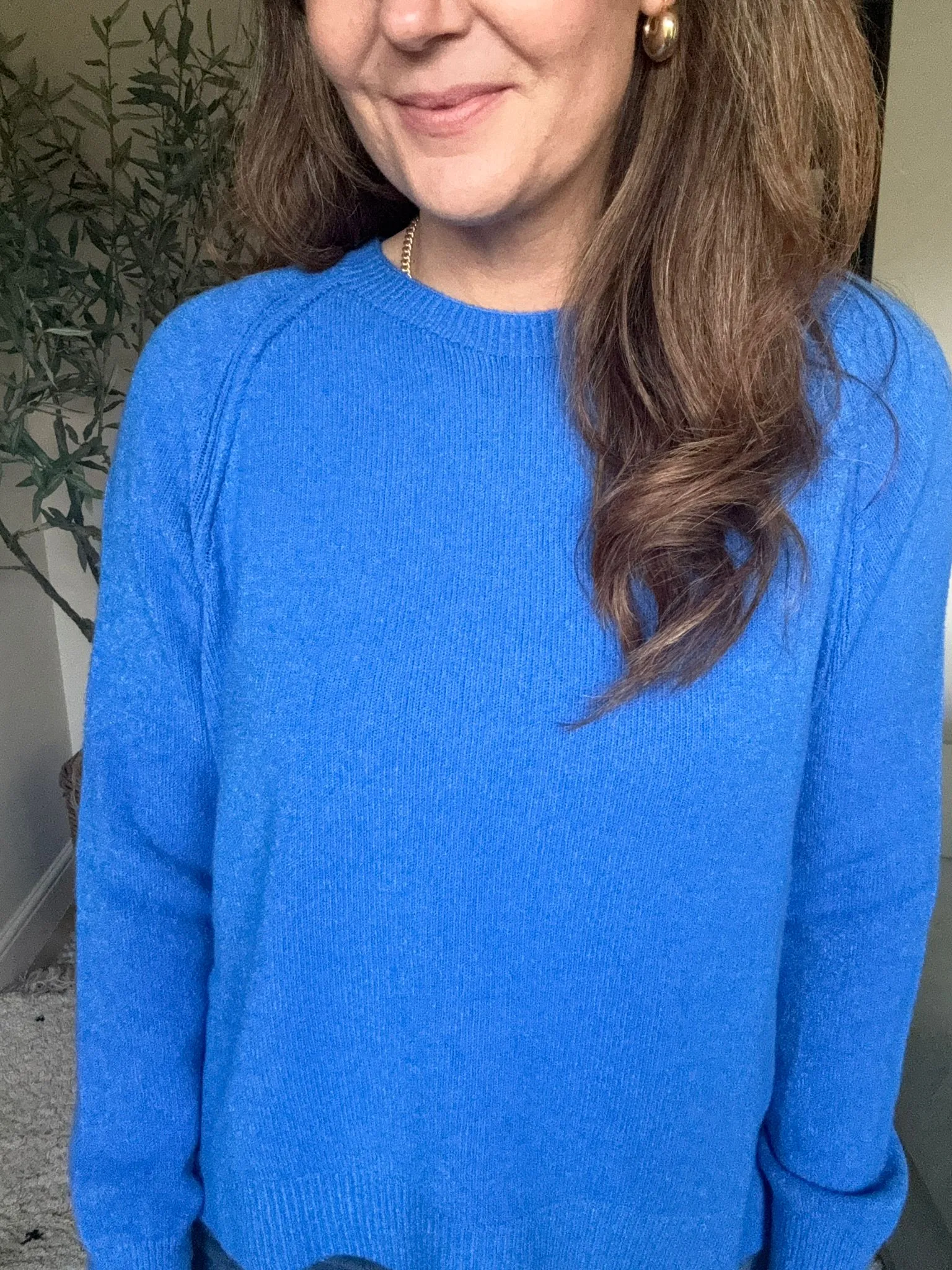 Blue Soft Knit Jumper