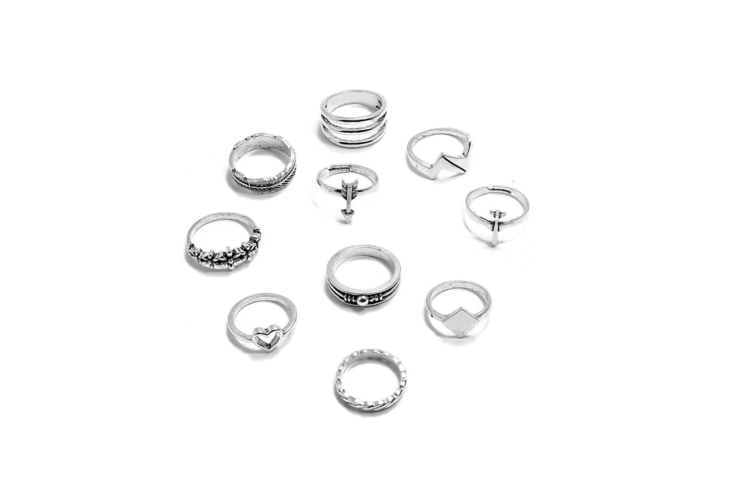 Boho-Chic Rings Set