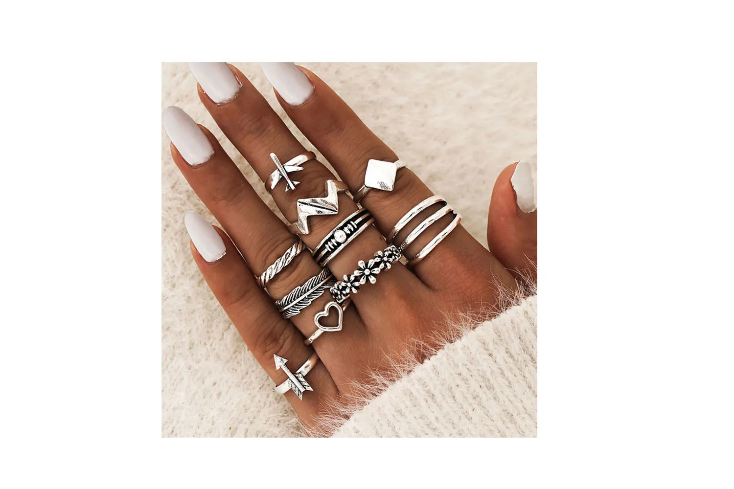 Boho-Chic Rings Set