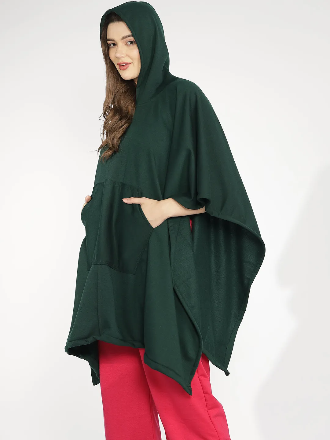 BottleGreen Poncho Hoodie