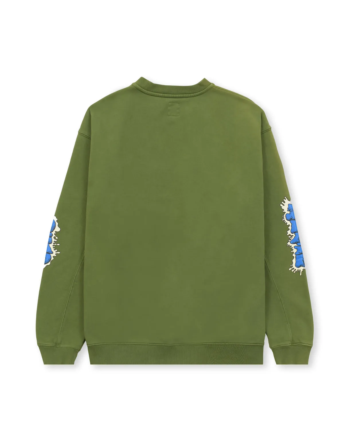 Brain Dead x Them Blade Enforcer Crewneck Sweatshirt - Olive