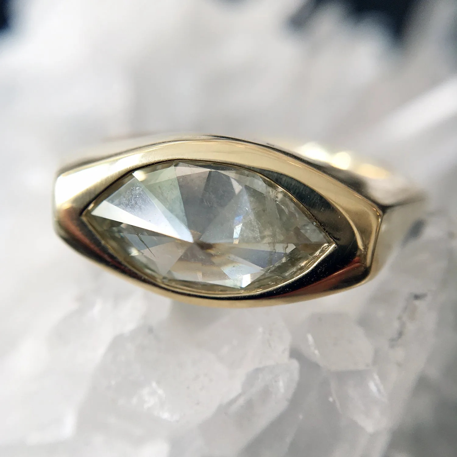 Brilliant Peaks Marquise Ring