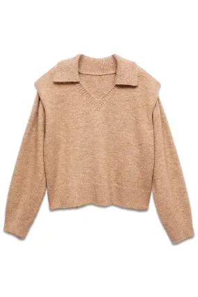 Brown Wonder Collar Jumper