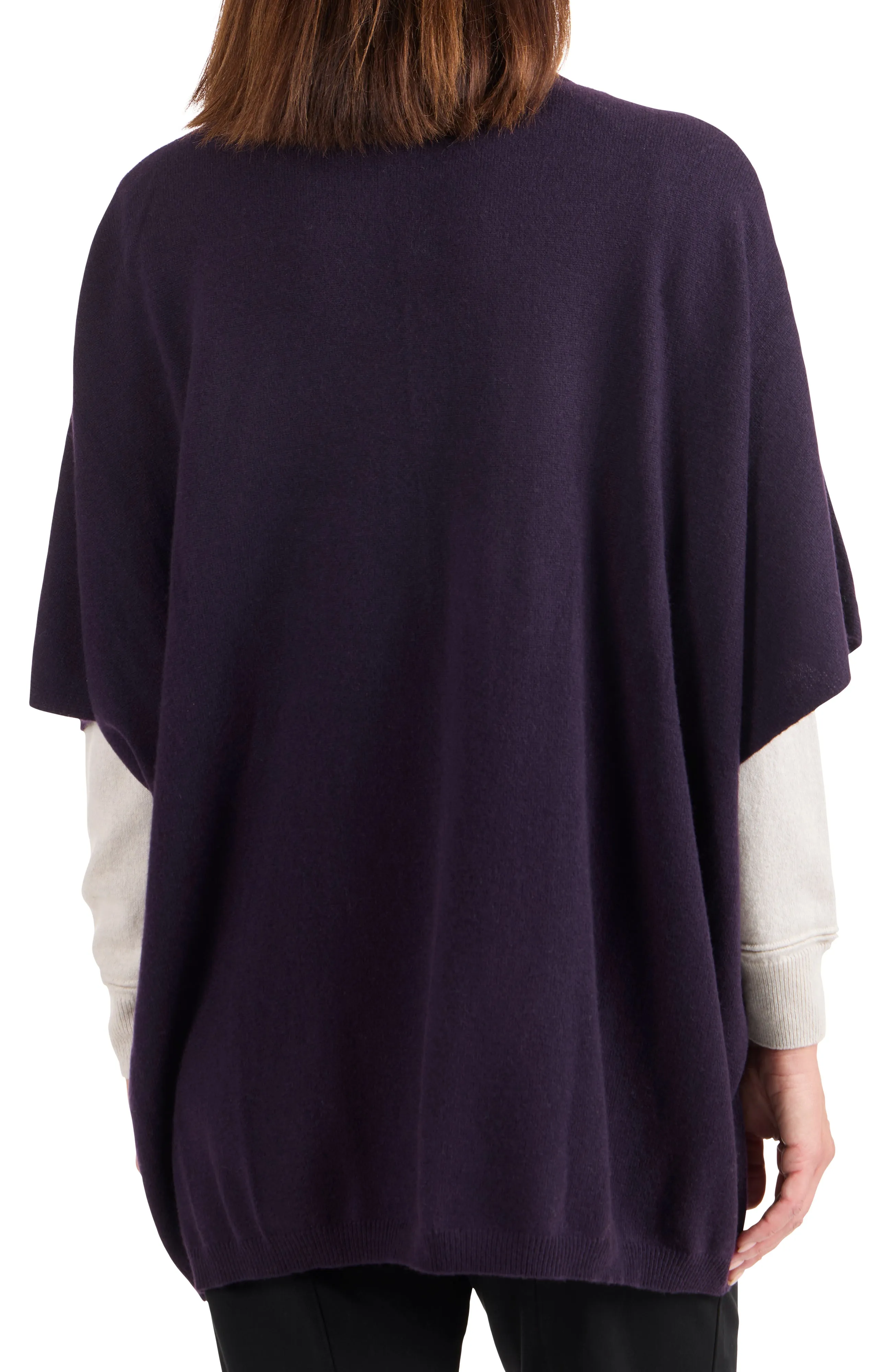 CASHMERE CREWNECK PONCHO