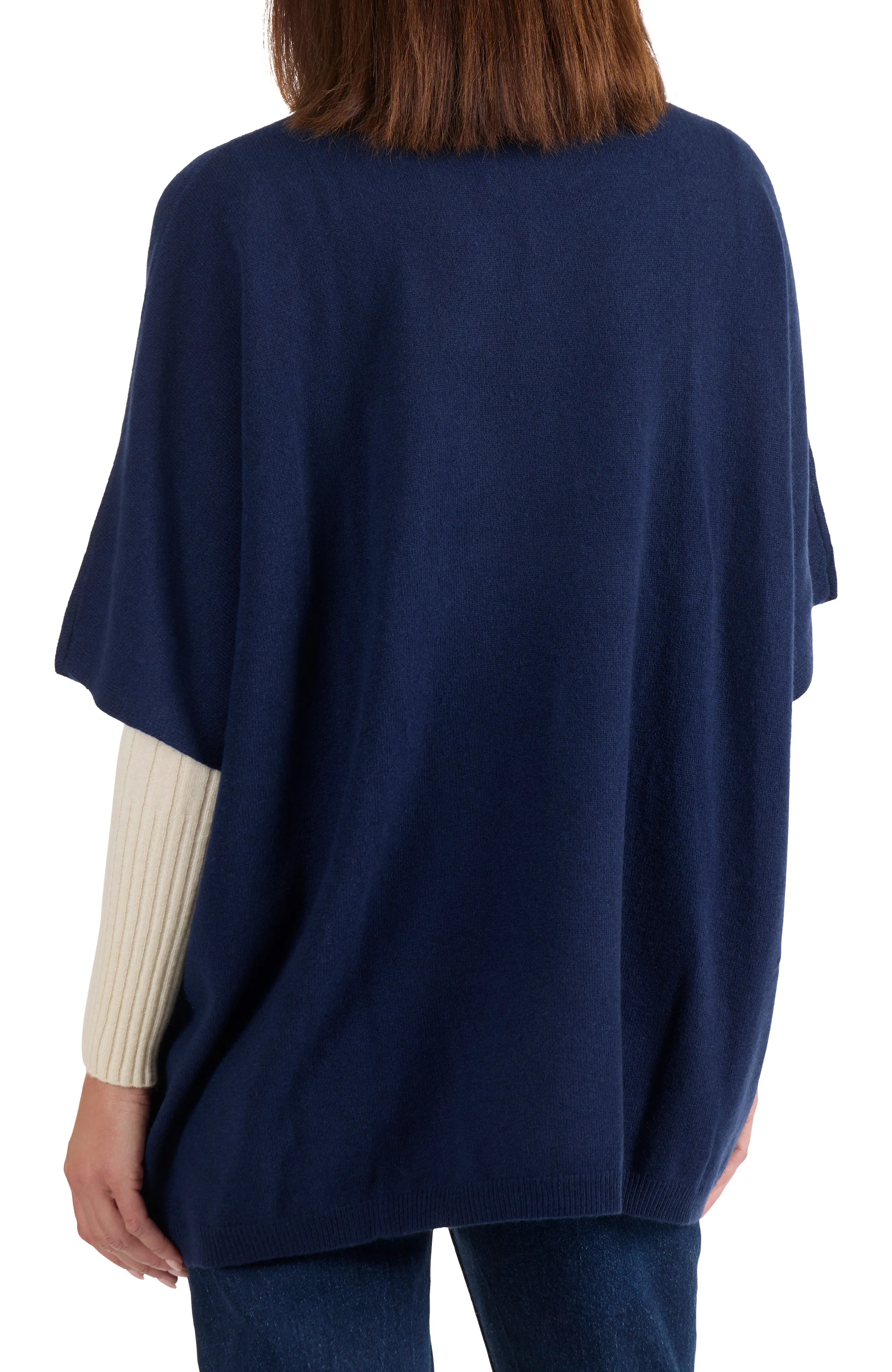 CASHMERE CREWNECK PONCHO