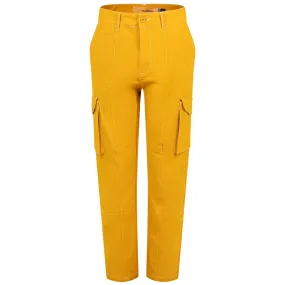 Cedric Nylon Cargo Pants Mustard - AW24