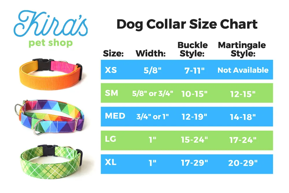 Chartreuse Yellow-Green Geometric Dog Collar