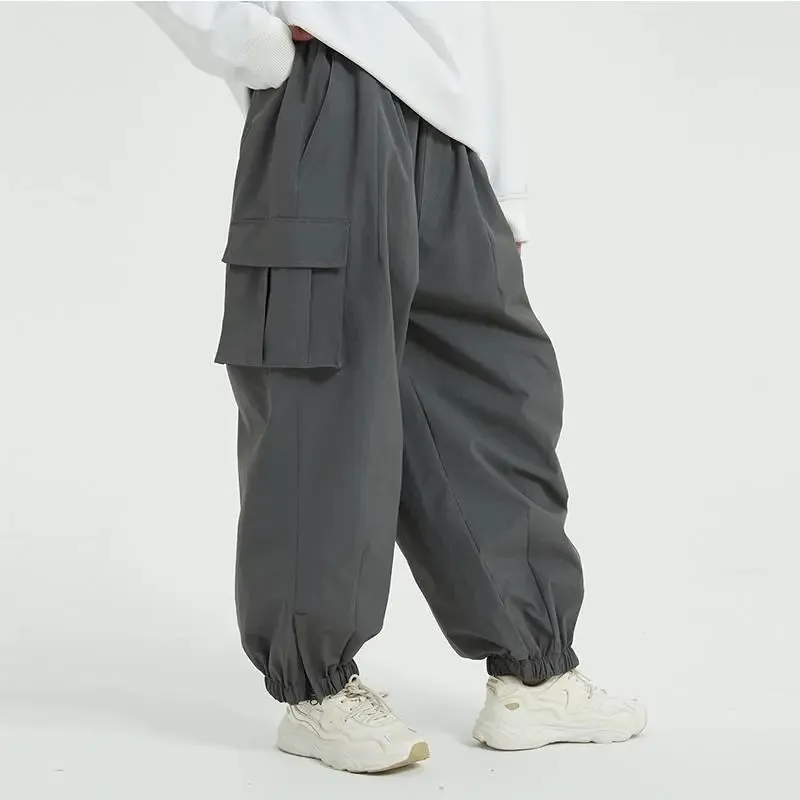 Couple Baggy Ski Snow Pants Oversized Outdoor Sports Trousers