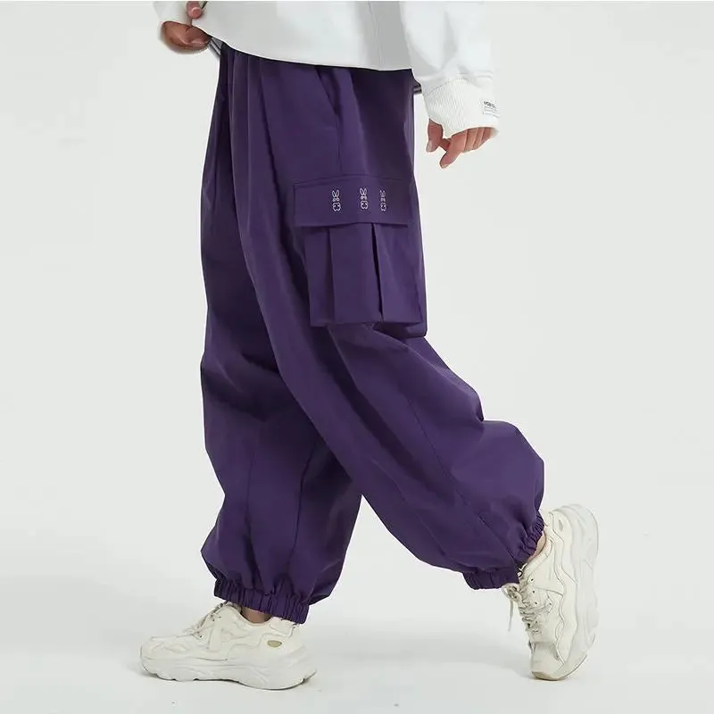 Couple Baggy Ski Snow Pants Oversized Outdoor Sports Trousers