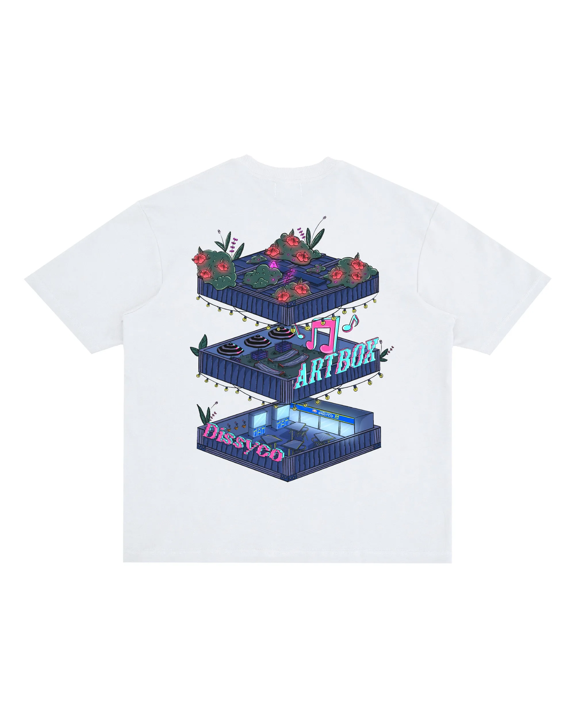 DISSYCO X ARTBOX LANDMARK TEE (BLACK, WHITE, CREAM WHITE, LIGHT BLUE, BLUE, GREEN, PURPLE)