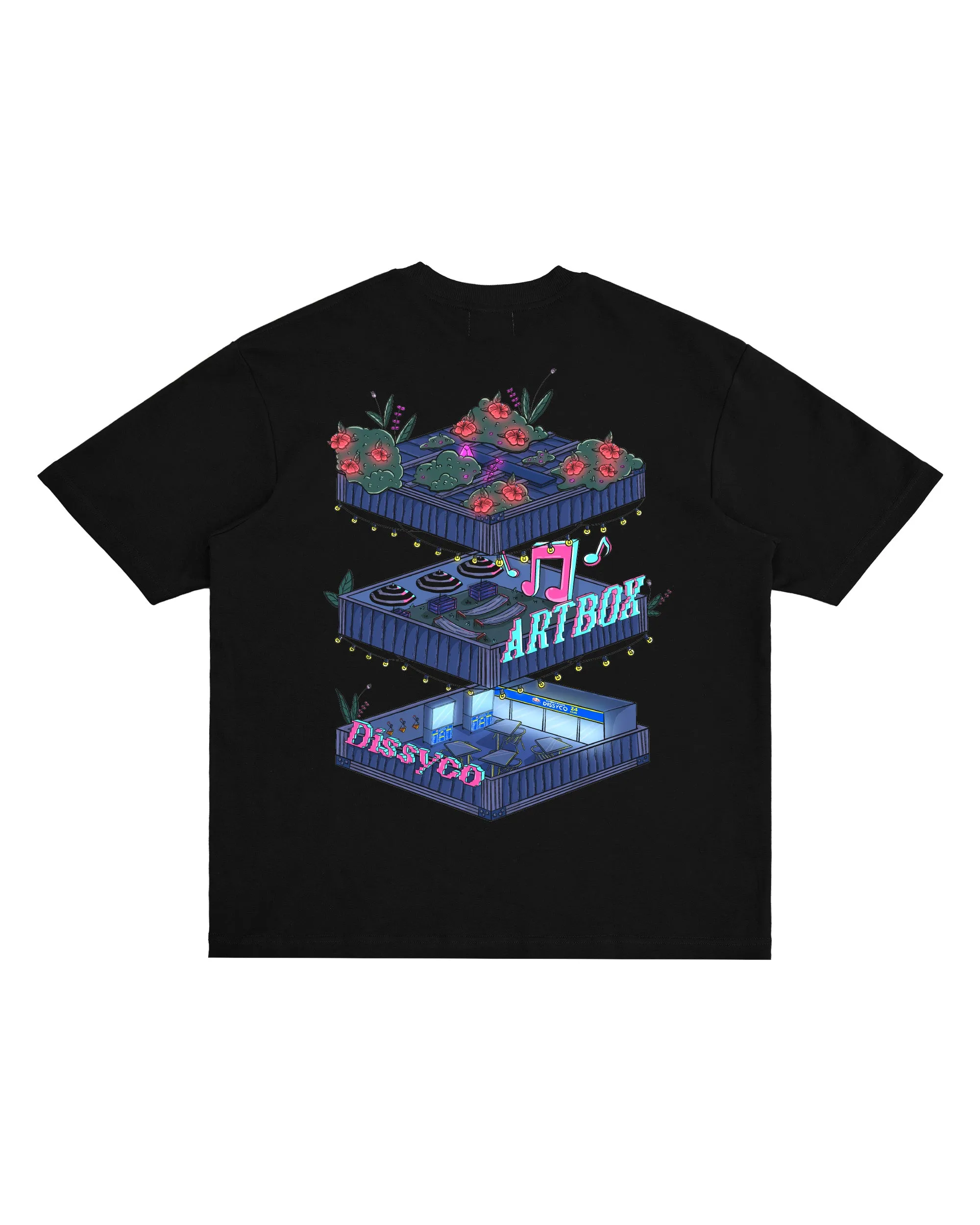 DISSYCO X ARTBOX LANDMARK TEE (BLACK, WHITE, CREAM WHITE, LIGHT BLUE, BLUE, GREEN, PURPLE)