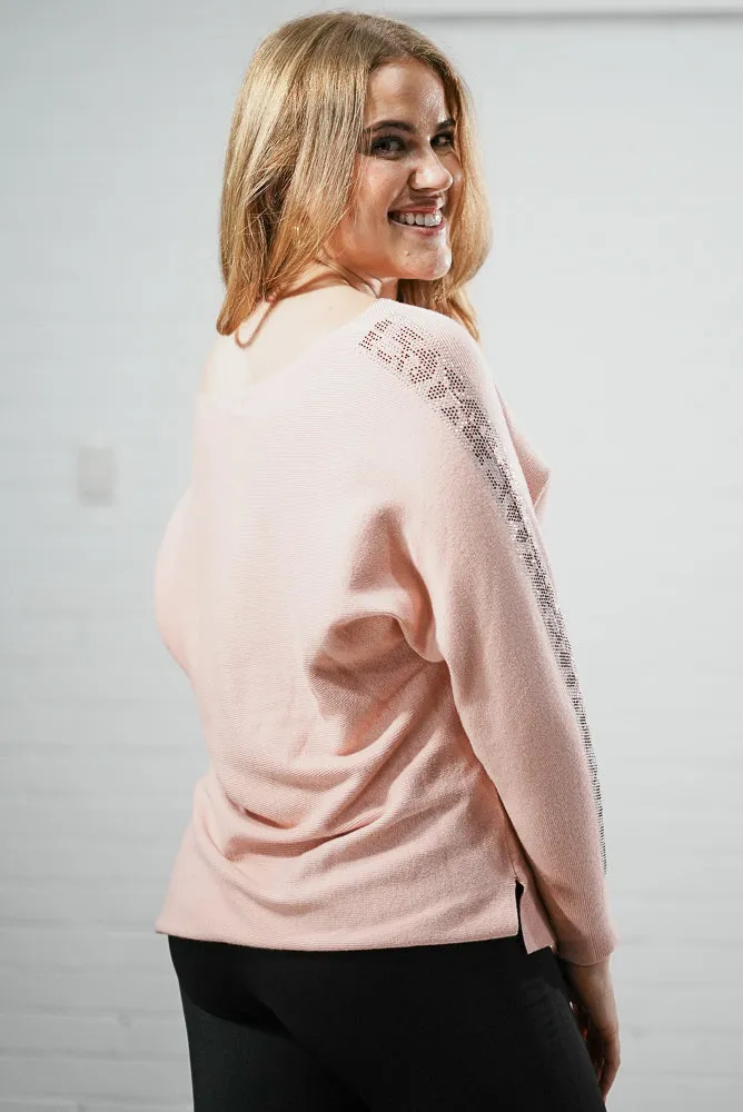 Embroidered knitted jumper | J'ADORE KNIT