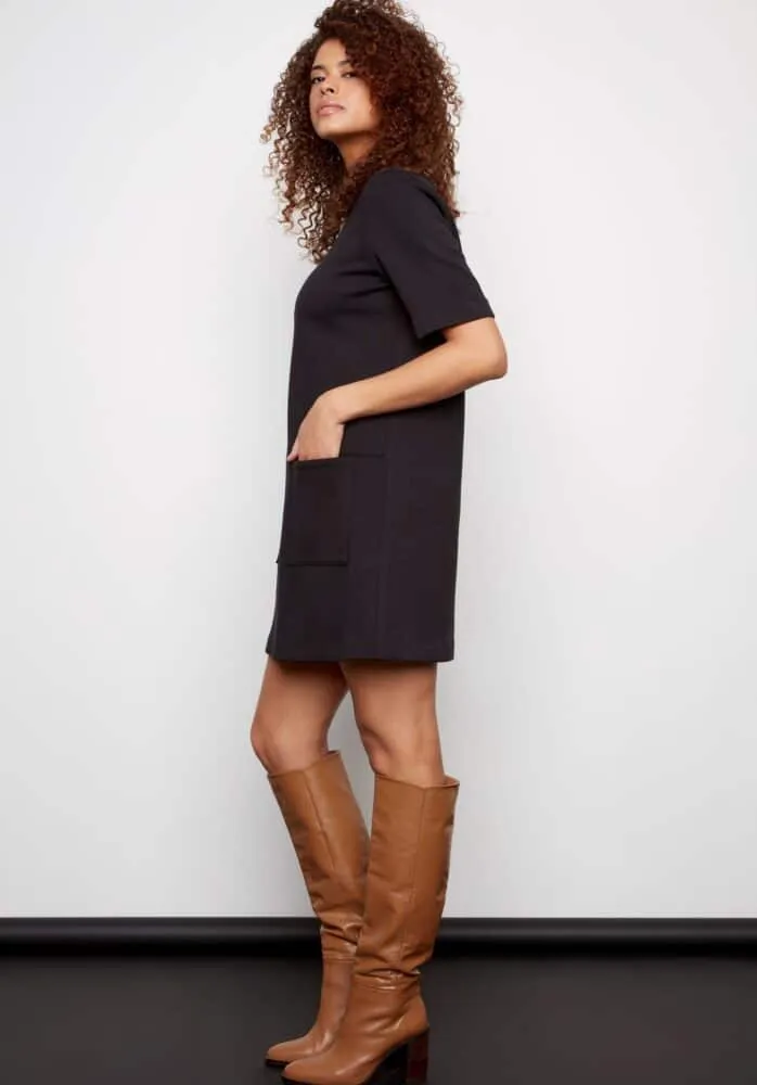 Emily Malibu Pocket Dress - Black