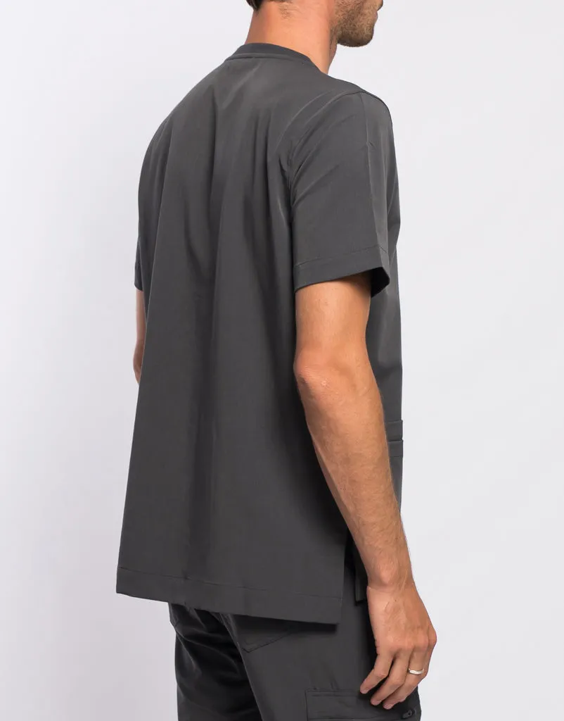 Essential Crewneck Scrub Top - Asphalt