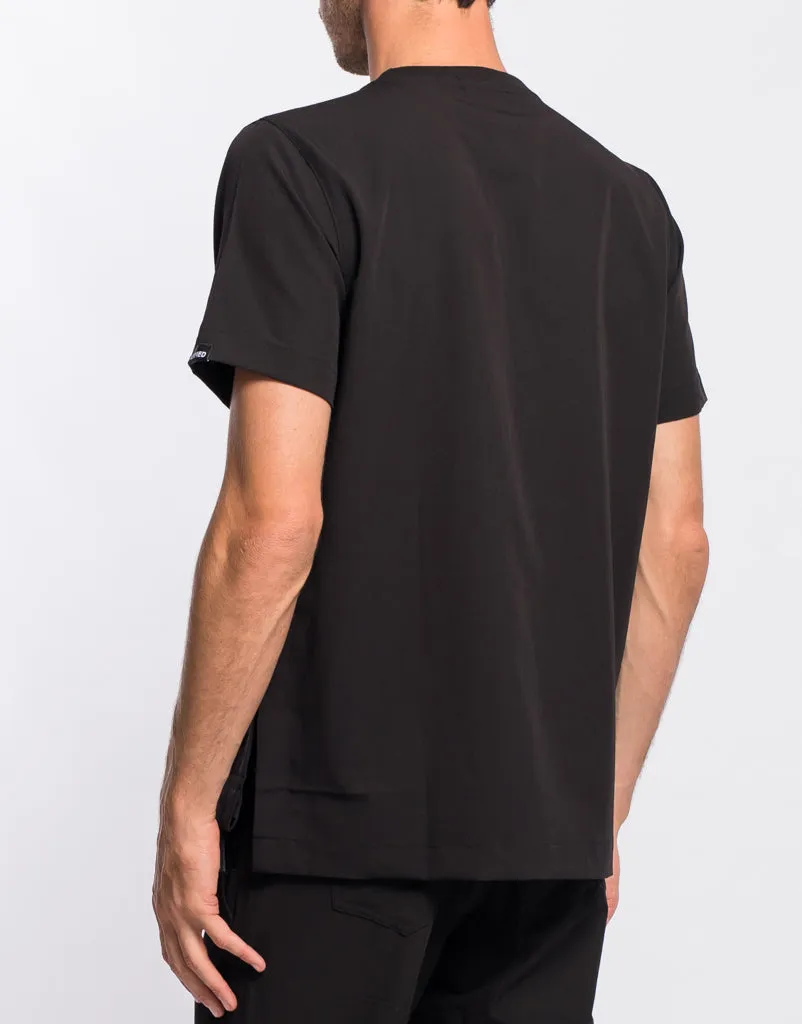 Essential Crewneck Scrub Top - Black