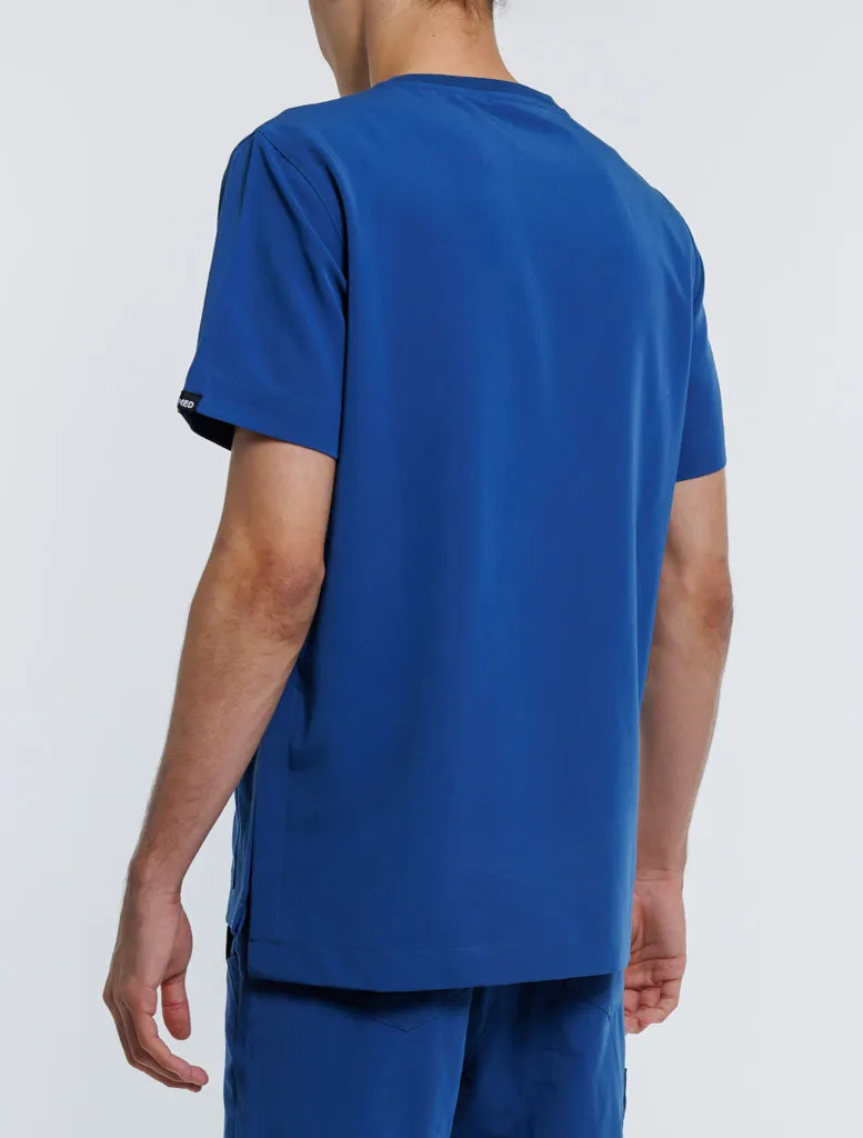 Essential Crewneck Scrub Top - Royal Blue