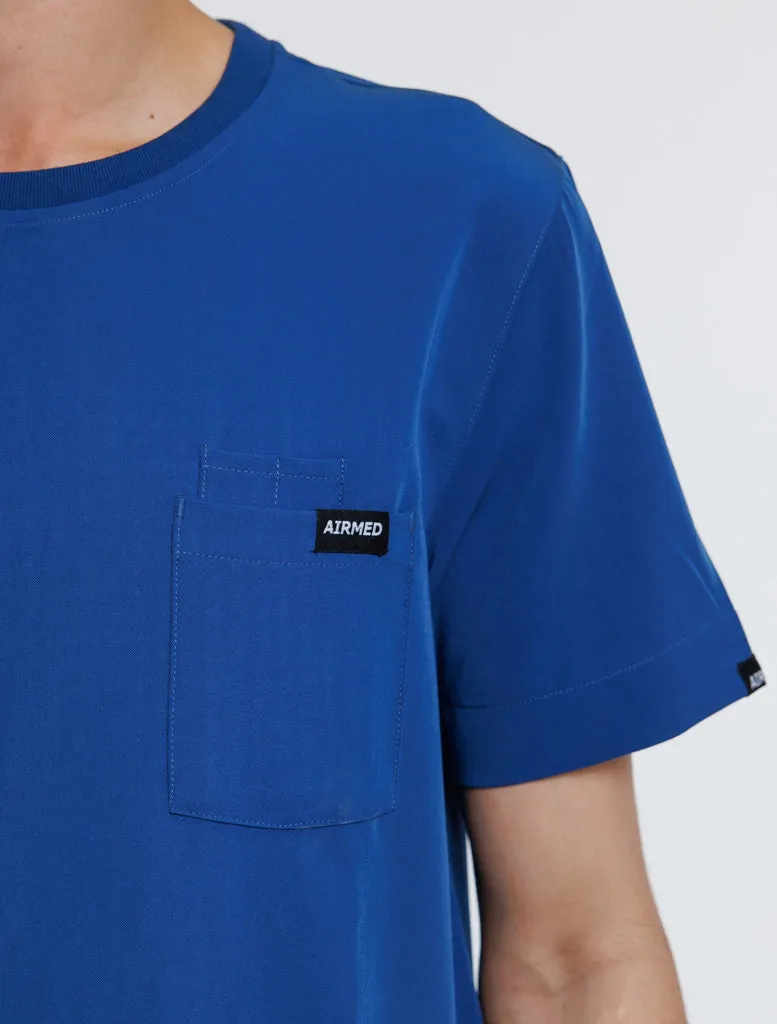 Essential Crewneck Scrub Top - Royal Blue