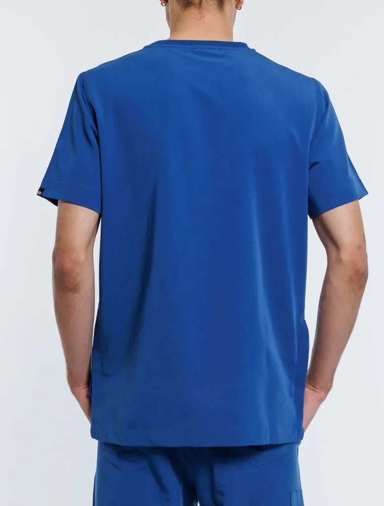 Essential Crewneck Scrub Top - Royal Blue