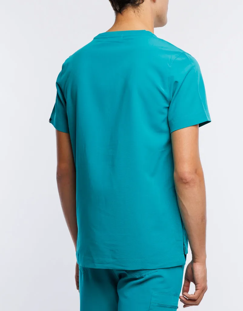 Essential Crewneck Scrub Top - Sydney Teal