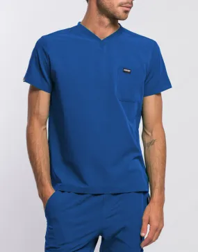 Essential V Neck Scrub Top - Royal Blue