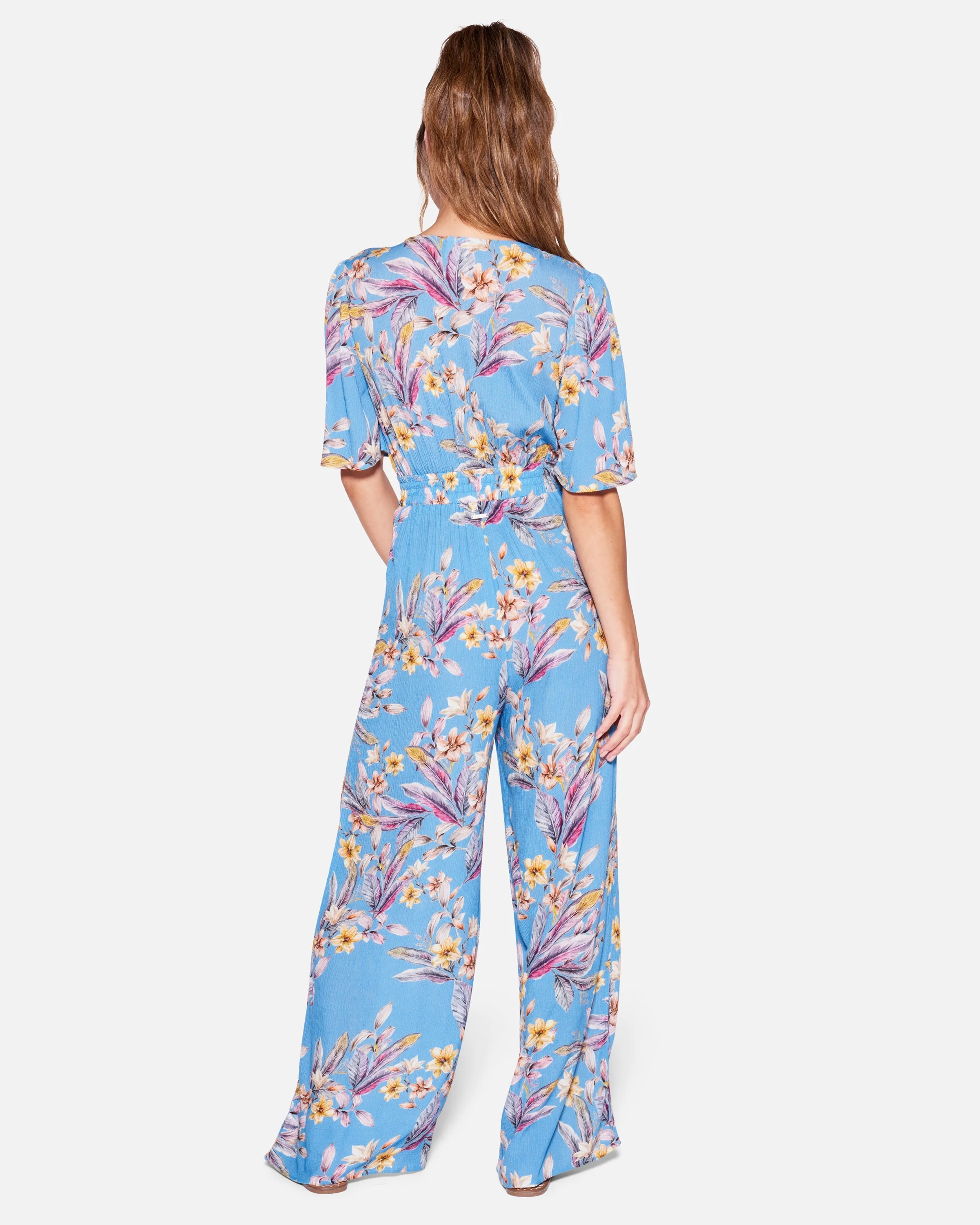 Flora Tie Front Jumpsuit