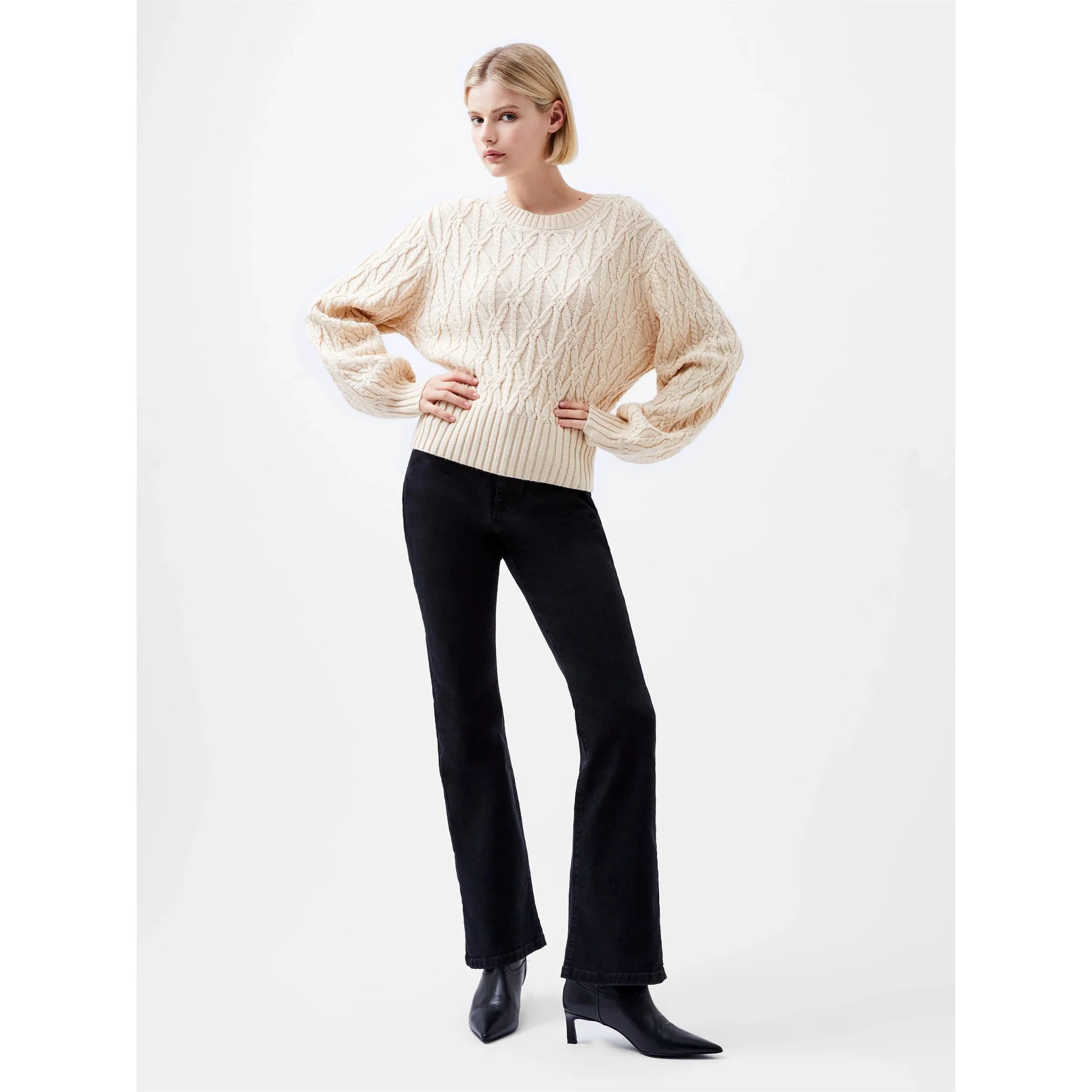 French Connection Layon Jini Jumper in Classic Cream 78XCE