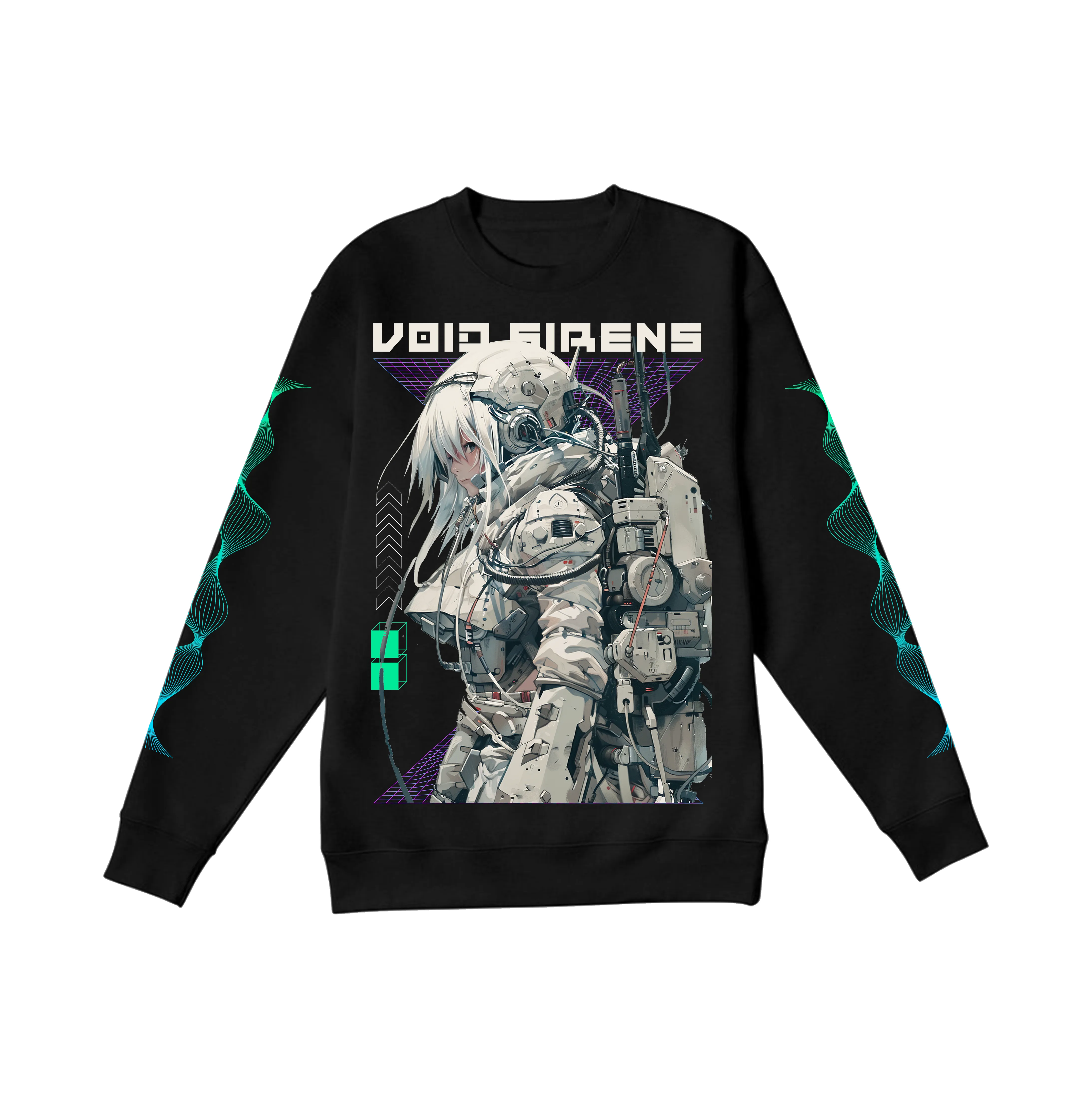 Futuristic humanoid, Cybertech Graphic Sweatshirt