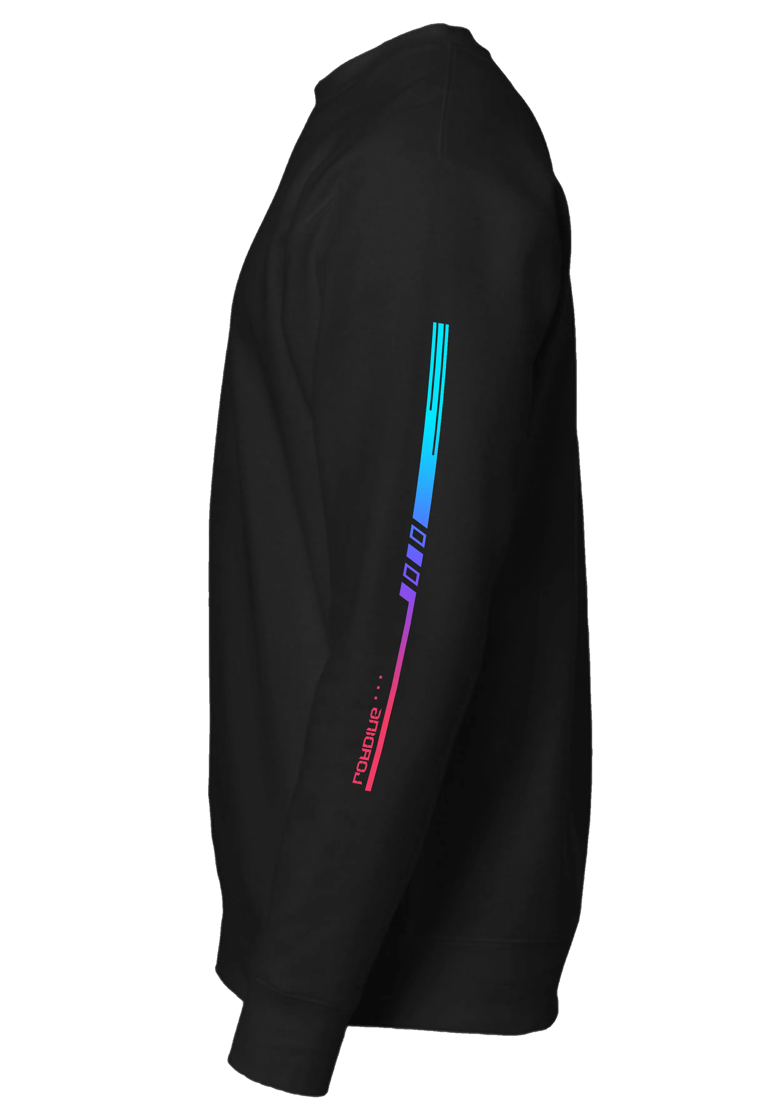 futuristic Humanoid Neon Theme Graphic Sweatshirt