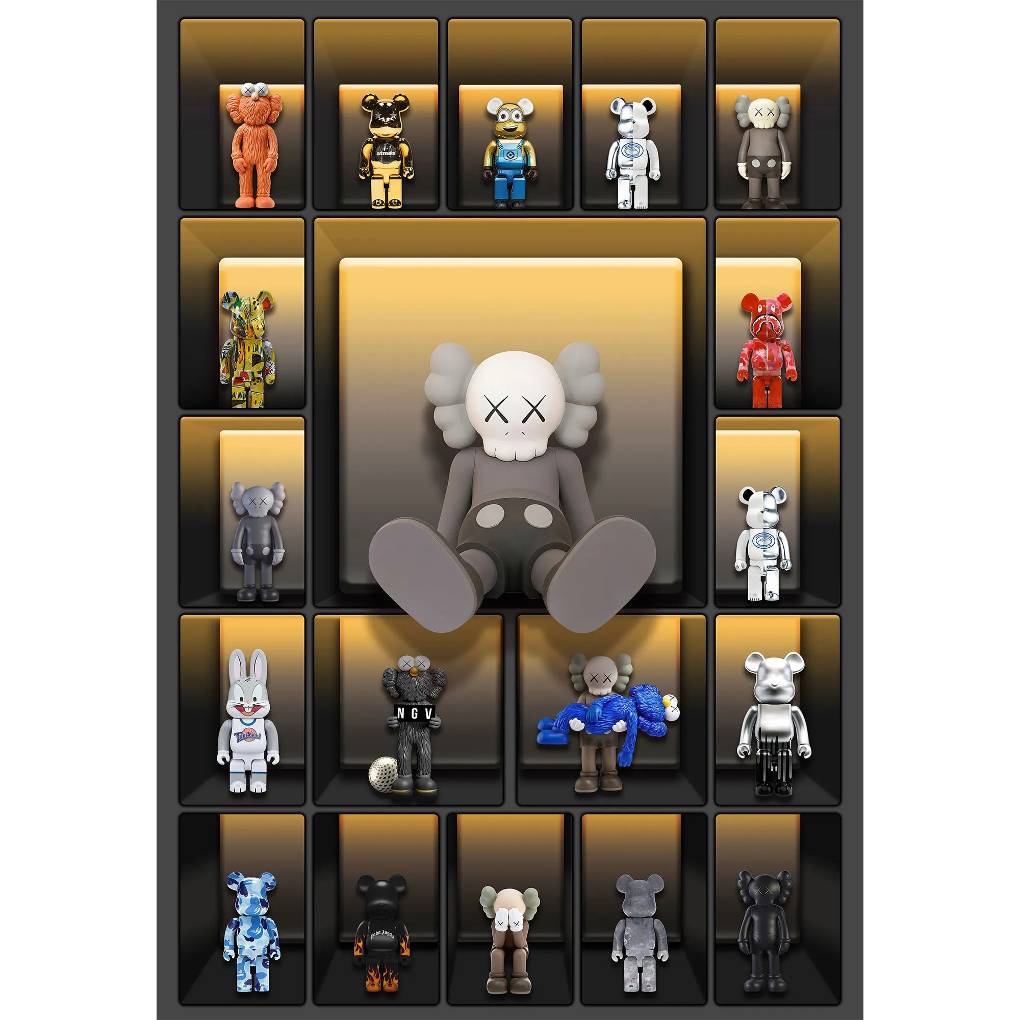 Futuristic Wall Art Kaws Collection