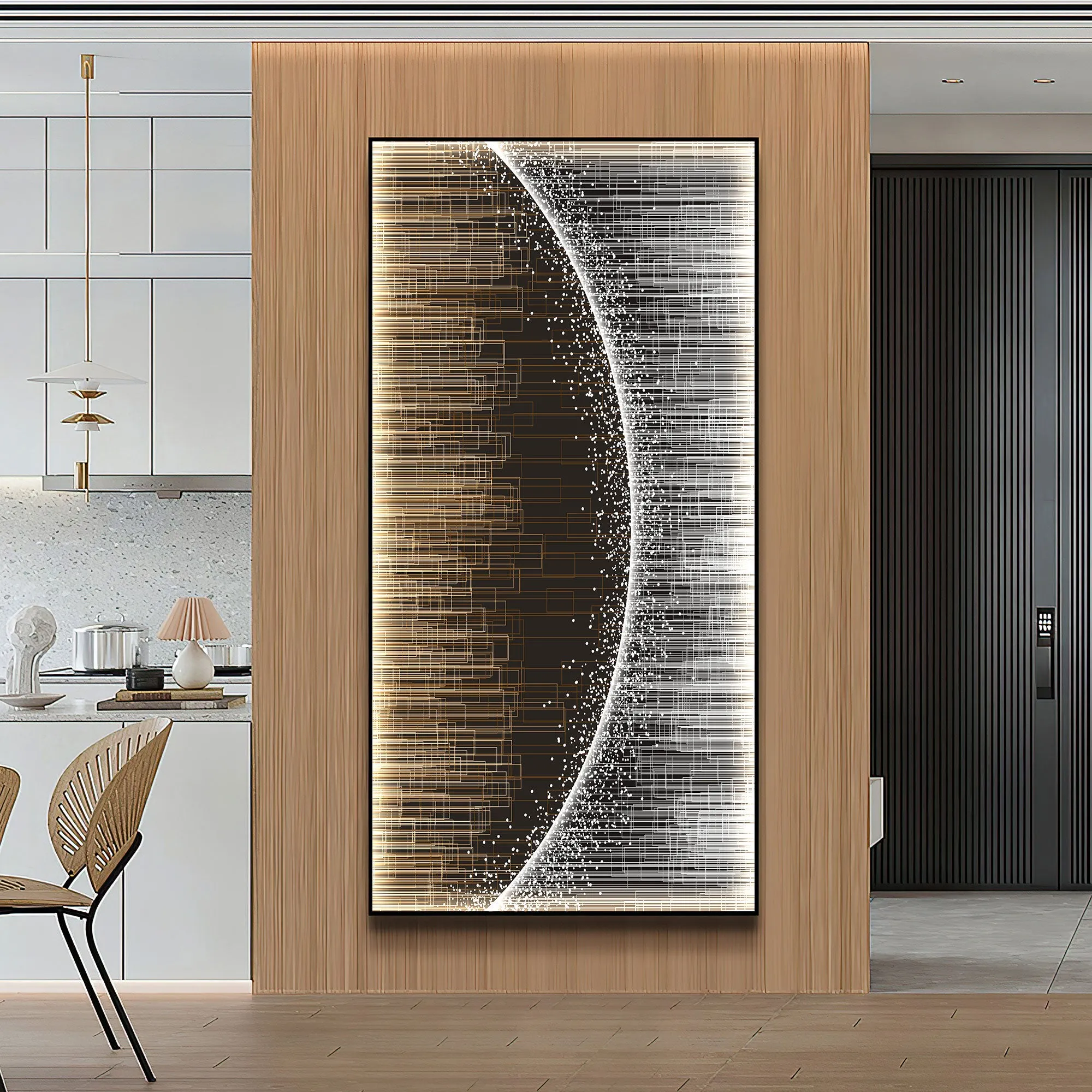 Futuristic Wall Art Planet Surface