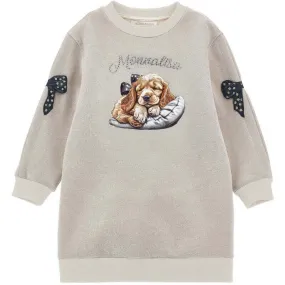 Girls Grey Lady & The Tramp Jumper Dress